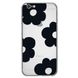 Чехол прозрачный Print Flower Color для iPhone 6 | 6s Black - ash-mobile.com.ua - фото 1