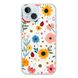 Чохол прозорий Print Flower with MagSafe для iPhone 15 Plus Sunflower - ash-mobile.com.ua - фото 1