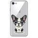 Чохол прозорий Print Dogs для iPhone 7 | 8 | SE 2 | SE 3 Glasses Bulldog Black купити