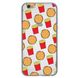Чохол прозорий Print FOOD для iPhone 6 | 6s Burger and French fries купити