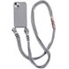 Чехол TPU two straps California Case для iPhone 12 PRO MAX Grey купить