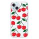 Чехол прозрачный Print Cherry Land with MagSafe для iPhone 13 MINI Big Cherry