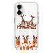 Чохол прозорий Print NEW YEAR with MagSafe для iPhone 17 Three deer