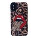 Чохол Ribbed Case для iPhone X | XS Leopard Lips - ash-mobile.com.ua - фото 1