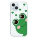 Чехол прозрачный Print Happy Nice with MagSafe для iPhone 14 Plus Frog - ash-mobile.com.ua - фото 1