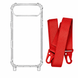 Чохол прозорий з ремінцем для iPhone 17 Air Red