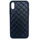Чехол Leather Case QUILTED для iPhone X | XS Black купить