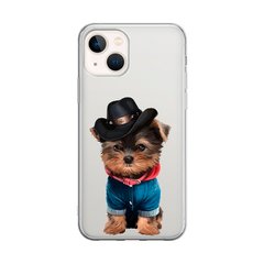 Чохол прозорий Print Dogs для iPhone 13 York Gentleman