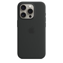 Чехол Silicone Case Full OEM+MagSafe для iPhone 15 PRO MAX Black
