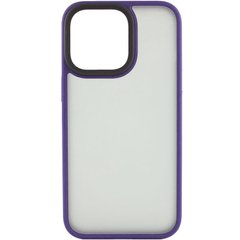 Чохол Shadow Matte Metal Buttons для iPhone 14 PRO Dark Purple