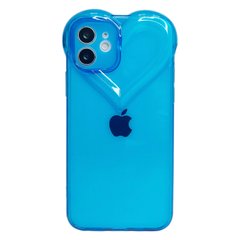 Чохол Transparent Love Case для iPhone 12 Blue купити