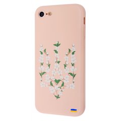 Чохол WAVE Ukraine Edition Case для iPhone 7 | 8 | SE 2 | SE 3 Flower trident Pink Sand купити