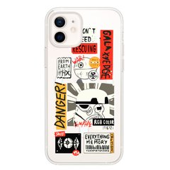 Чехол прозрачный Print STARWARS with MagSafe для iPhone 12 MINI Stormtrooper купить