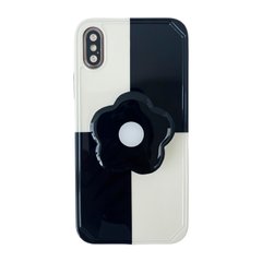 Чохол Popsocket Сheckmate Case для iPhone X | XS Double Black/White купити