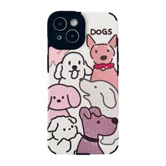 Чехол Ribbed Case для iPhone 14 Plus Dogs