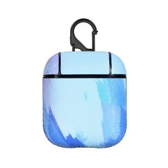Чохол Leather Watercolor Case для AirPods 1|2 Blue