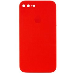 Чохол Silicone Case FULL+Camera Square для iPhone 7 Plus | 8 Plus Red купити