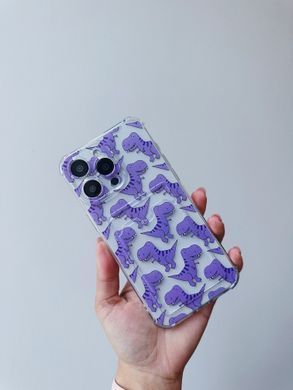 Чехол прозрачный с карманом ASH PRINT для iPhone 17 PRO Bow Pink