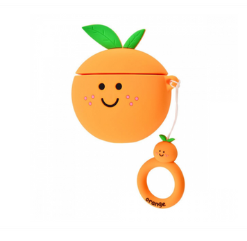 Чохол 3D для AirPods 1 | 2 Smile Fruits Orange - ash-mobile.com.ua - фото 1