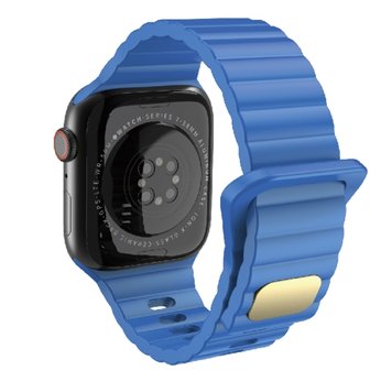 Ремешок Simple Stylish Band для Apple Watch 42mm | 44mm | 45mm | 46mm | 49mm Blue - ash-mobile.com.ua - фото 1