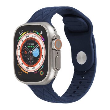 Ремінець Rhombus для Apple Watch 42mm | 44mm | 45mm | 46mm | 49mm Midnight Blue - ash-mobile.com.ua - фото 1