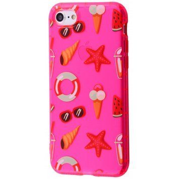 Чохол Summer Time Case для iPhone 7 Plus | 8 Plus Pink/Sea - ash-mobile.com.ua - фото 1