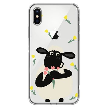 Чехол прозрачный Print Happy Nice для iPhone X | XS Sheep - ash-mobile.com.ua - фото 1