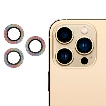 Защитное стекло на камеру Diamonds Lens для iPhone 11 PRO | 11 PRO MAX | 12 PRO Rainbow - ash-mobile.com.ua - фото 1