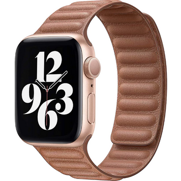 Ремешок Leather Link для Apple Watch 38mm | 40mm | 41mm Saddle Brown - ash-mobile.com.ua - фото 1