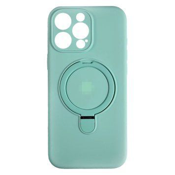 Чехол Silicone Case with Ring Stand Full Camera для iPhone 13 PRO Mint - ash-mobile.com.ua - фото 1