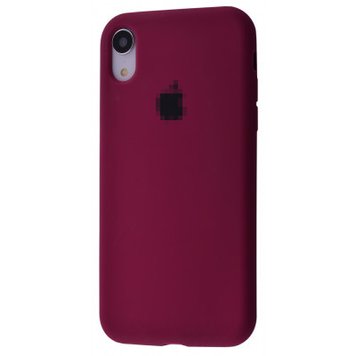 Чохол Silicone Case Full для iPhone XR Marsala - ash-mobile.com.ua - фото 1