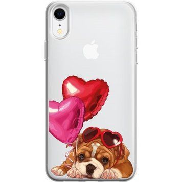 Чохол прозорий Print Dogs для iPhone XR Love Dog - ash-mobile.com.ua - фото 1
