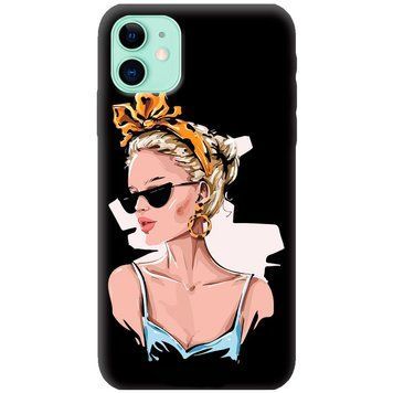 Чехол Wave Print Case для iPhone 11 Black Glasses - ash-mobile.com.ua - фото 1