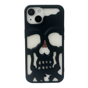 Чохол Skull Case для iPhone 14 Plus Black - ash-mobile.com.ua - фото 1