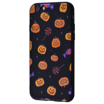 Чехол WAVE Fancy Case для iPhone 6 | 6S Smiling Pumpkins Black - ash-mobile.com.ua - фото 1