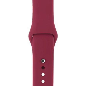 Ремешок Silicone Sport Band для Apple Watch 38mm | 40mm | 41mm | 42mm (10 | 11 series) Wine Red размер S - ash-mobile.com.ua - фото 1