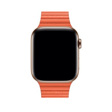 Шкіряний Ремінець Leather Loop Band для Apple Watch 42/44/45/49 mm Orange купити