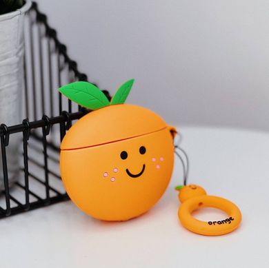 Чохол 3D для AirPods 1 | 2 Smile Fruits Orange купити