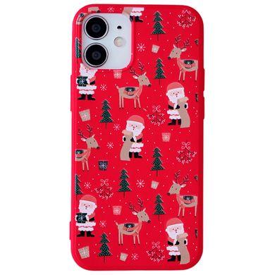 Чехол WAVE Fancy Case для iPhone 12 MINI Santa Claus and Deer Red - ash-mobile.com.ua - фото 1