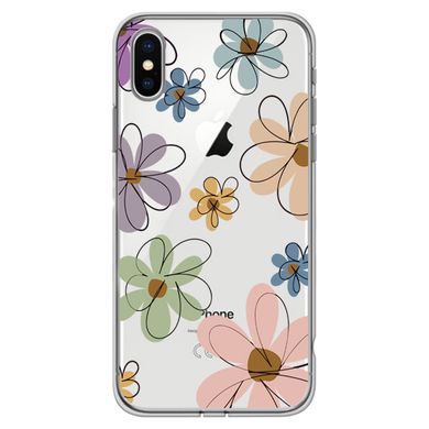 Чехол прозрачный Print Flower для iPhone X | XS Spring Breeze - ash-mobile.com.ua - фото 1