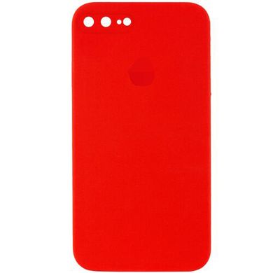 Чохол Silicone Case FULL+Camera Square для iPhone 7 Plus | 8 Plus Red купити