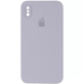 Чехол Silicone Case FULL+Camera Square для iPhone XS MAX Lavander