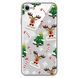 Чехол прозрачный Print NEW YEAR для iPhone 16e | 17e Deer heads - ash-mobile.com.ua - фото 1