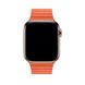Шкіряний Ремінець Leather Loop Band для Apple Watch 42/44/45/49 mm Orange