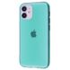 Чехол Crystal color Silicone Case для iPhone 12 MINI Green