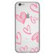 Чохол прозорий Print Love Kiss для iPhone 6 Plus | 6s Plus Heart Pink купити
