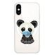 Чохол прозорий Print Animals with MagSafe для iPhone X | XS Panda купити