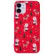 Чехол WAVE Fancy Case для iPhone 12 MINI Santa Claus and Deer Red купить
