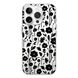 Чохол прозорий Print Flower with MagSafe для iPhone 16 PRO Floral Black