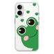 Чохол прозорий Print Happy Nice with MagSafe для iPhone 16 Frog - ash-mobile.com.ua - фото 1